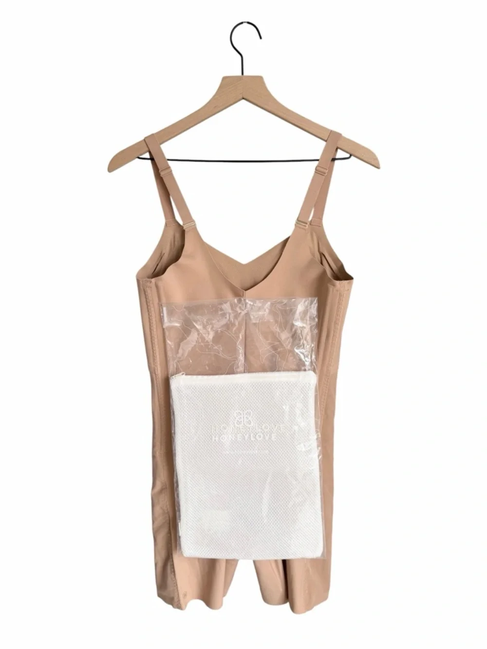 NEW Honeylove Mid-Thigh Bodysuit Sand Size XL